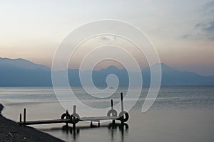 Lake atitlan early morning