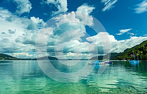 Lake Attersee in the summer