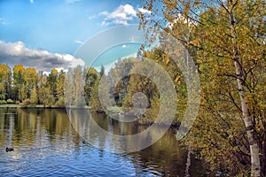 Lake in the autumn