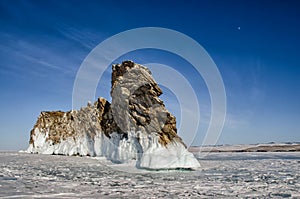 Lake Baikal, the island Ogoy, Cape, dragon, winter