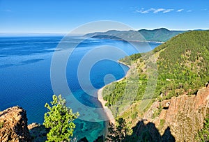 Lake Baikal. View from cliff