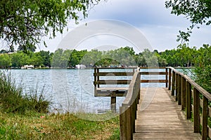 Lake of Banyoles in Catalonia, Spain.