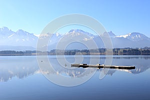 A lake in the bavarian allgÃ¤u