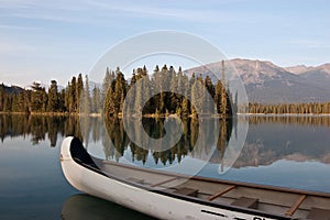 Lake Beauvert at Jasper, Alberta, Canada