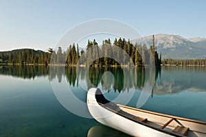 Lake Beauvert at Jasper, Alberta, Canada