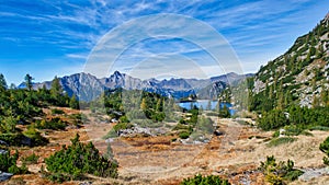 Lake of the Becco. Alpine lake of the Alps orobias in northern I