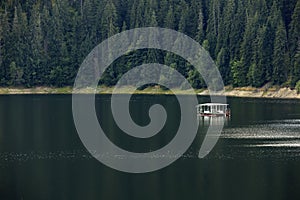 Summer landscape of Belis-Fantanele dam lake, Apuseni Mountains, Ocidental Carpathians, Romania, Europe. photo