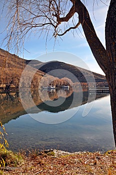 Lake Benmore in Autumn, Otago, New Zealand