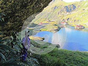 Lake Bilea in Fagaras, Transsylvania, Romania