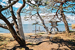 Lake Biwa in Shiga, Japan