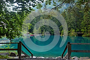 Lake Blausee at summer, Switzerland