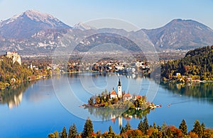 Lake Bled in autumn