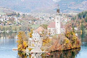 Lake Bled with small island