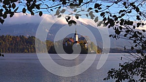 Lake Bled with St. Marys Church of the Assumption on the small i
