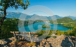 Lake Bled, view from above