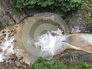 The Lake Blue on Aksu River in Giresun, Turkey