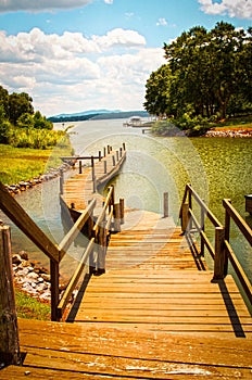 Lake Boat fueling point