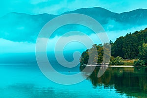 Lake Bohinj in morning