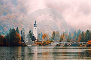 Lake Bohinj In National Park Triglav, Slovenia