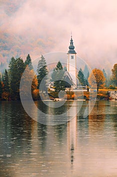 Lake Bohinj In National Park Triglav, Slovenia