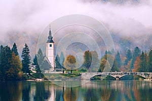 Lake Bohinj In National Park Triglav, Slovenia