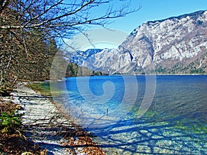 Lake Bohinj, Triglav national park Wocheiner See oder Bohinjsee ali Bohinjsko jezero, Triglavski narodni park