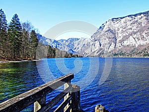 Lake Bohinj, Triglav national park Wocheiner See oder Bohinjsee ali Bohinjsko jezero, Triglavski narodni park