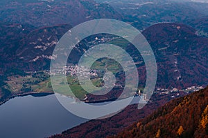 Lake Bohinj from Vogel in the sunset