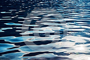 Lake Bohinj water surface, ripple pattern as natural background