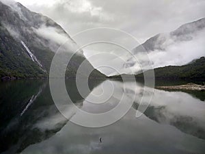 Lake Bondhus in Folgefonna national park, Hordaland county, Norway