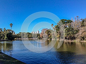 Lake in Bosques de Palermo Buenos Aires Argentina photo