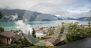 Lake Brienz and Steam Train