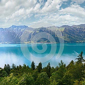 Lake Brienz summer view (Switzerland