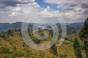 Lake Bunyonyi near Bwindi forest