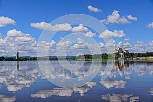 Lake Burley Griffin and High Court in Canberra Australia