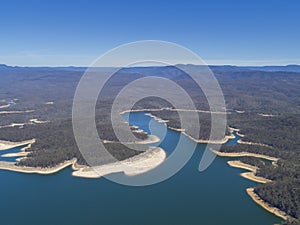 Lake Burragorang in New South Wales in regional Australia