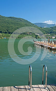 Lake Caldaro near Merano,Italy photo