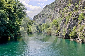 Lake in Canyon Matka, Macedonia