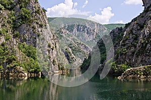 Lake in Canyon Matka, Macedonia