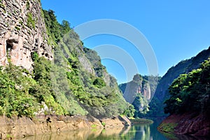 Lake canyon in Taining, Fujian, China