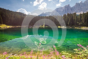 Lake Carezza, Dolomites, Italy, 2016