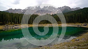 Lake Carezza Western Dolomites Italy