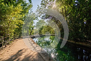 Lake at Carmen de los Martires Gardens - Granada, Andalusia, Spain