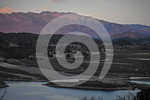 Lake Casitas with the Topa Topa Mountains