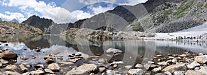 Lake in the Caucasus Mountains