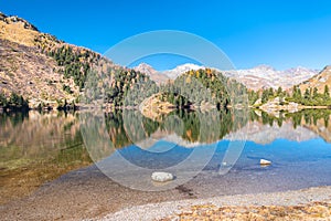 Lake Cavloc in the Swiss Alps