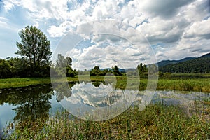 Lake Cerknica in southwestern Slovenia.
