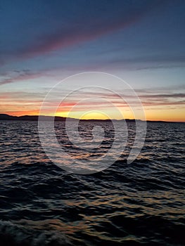 Lake Champlain at sunset