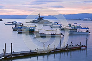 Lake Chapala Islet and Pier