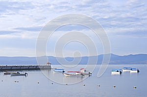 Lake Chapala Skiffs and Pier photo